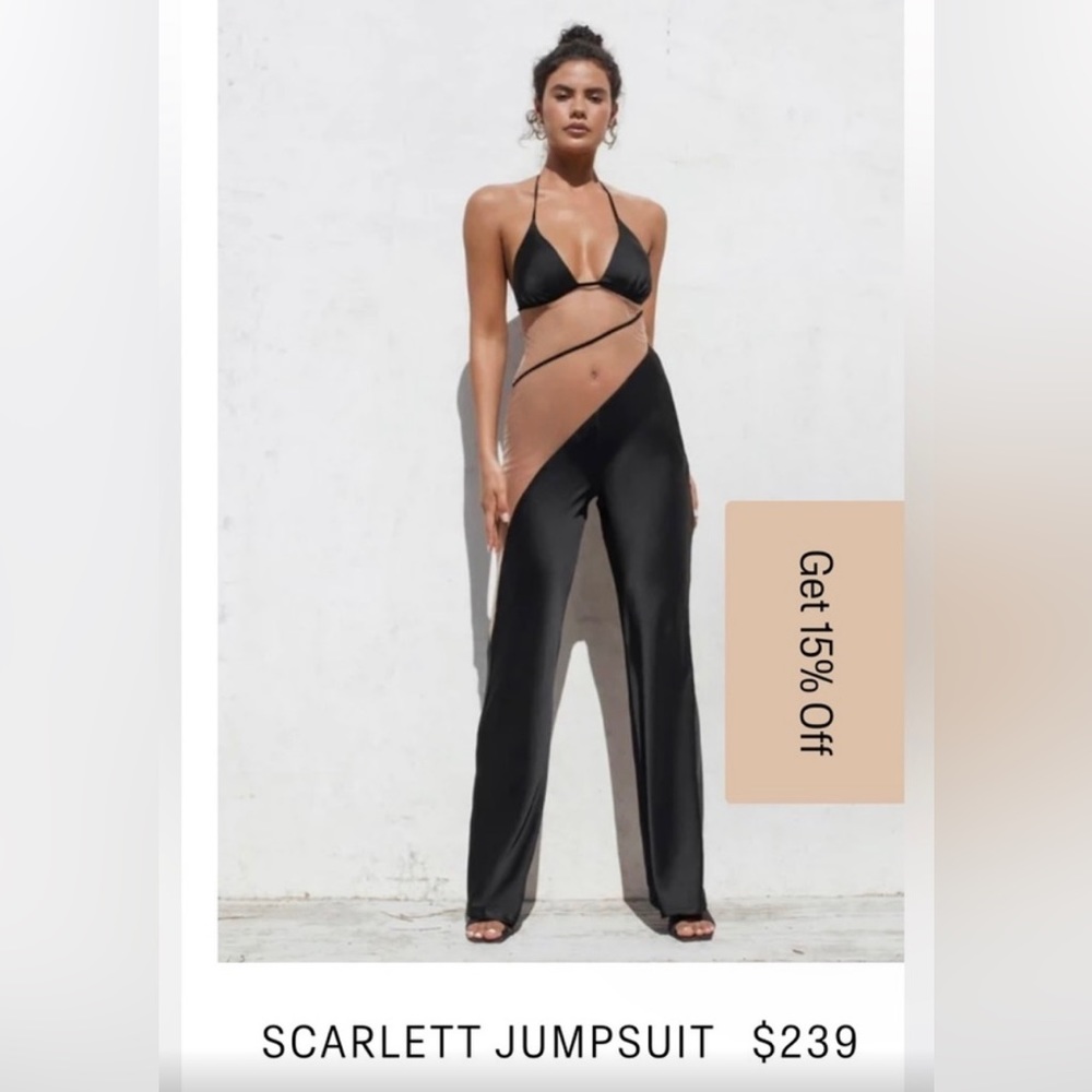 God Save Queens black jumpsuit size xs